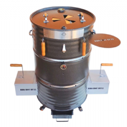 Churrasqueira Modelo Calif�rnia Premium tambor 200 litros costela de ch�o